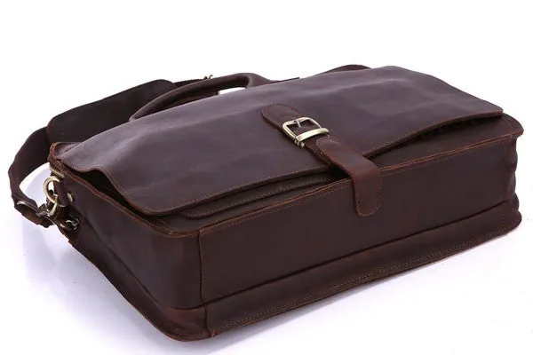 Men's Leather Laptop Briefcase