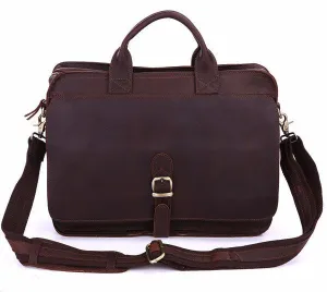 Men's Leather Laptop Briefcase