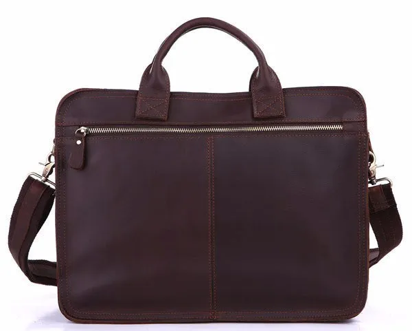 Men's Leather Laptop Briefcase