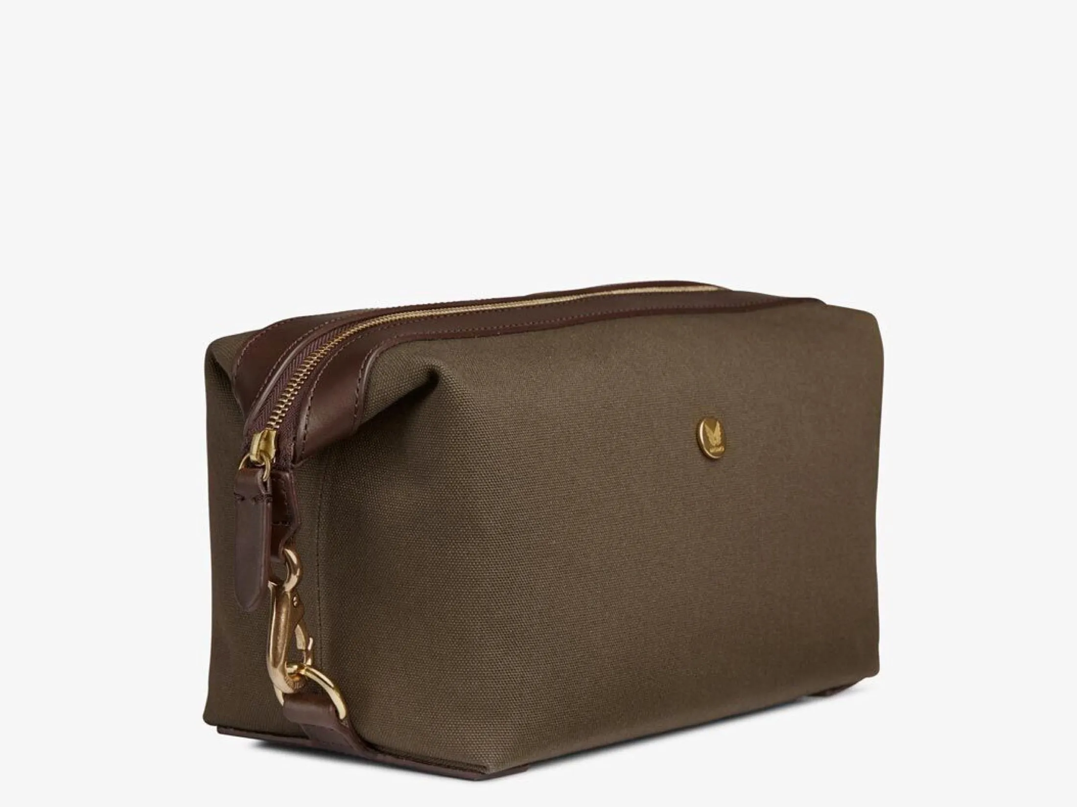 M/S Washbag – Army/Dark Brown