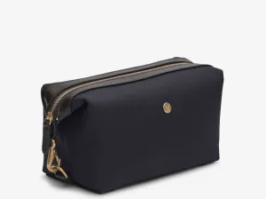 M/S Washbag – Navy/Dark Brown