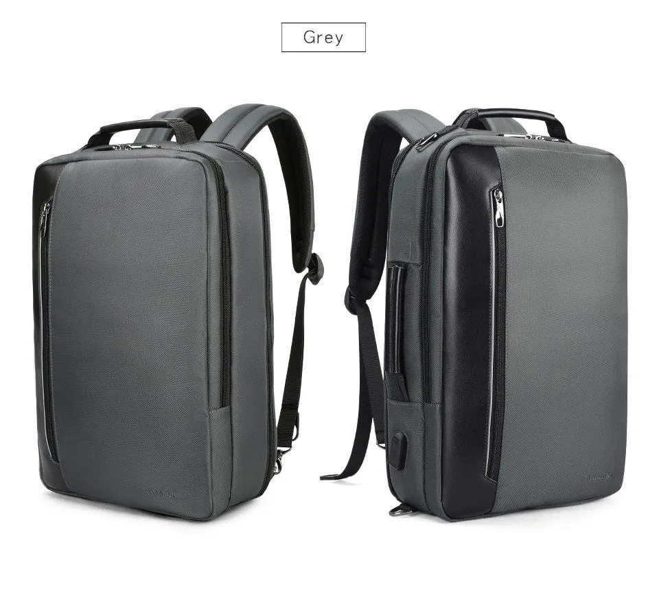 Multi-functional Backpack For 15.6 inch Laptop - Black,Dark Grey