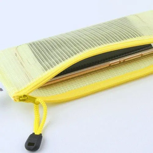 Multi Size PVC Transparent Waterproof Mesh File Bag B5/B4/A6/A5/A4/A3 NP-070047