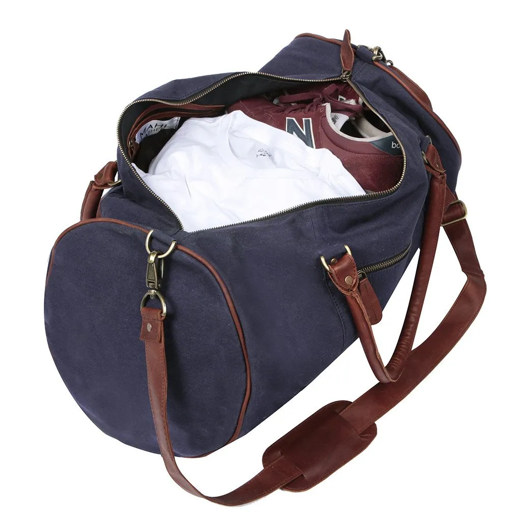 Navy Canvas Duffle