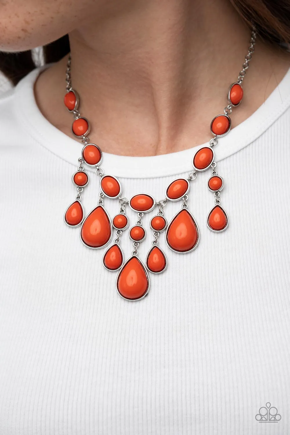 Necklaces Mediterranean Mystery - Orange N2264