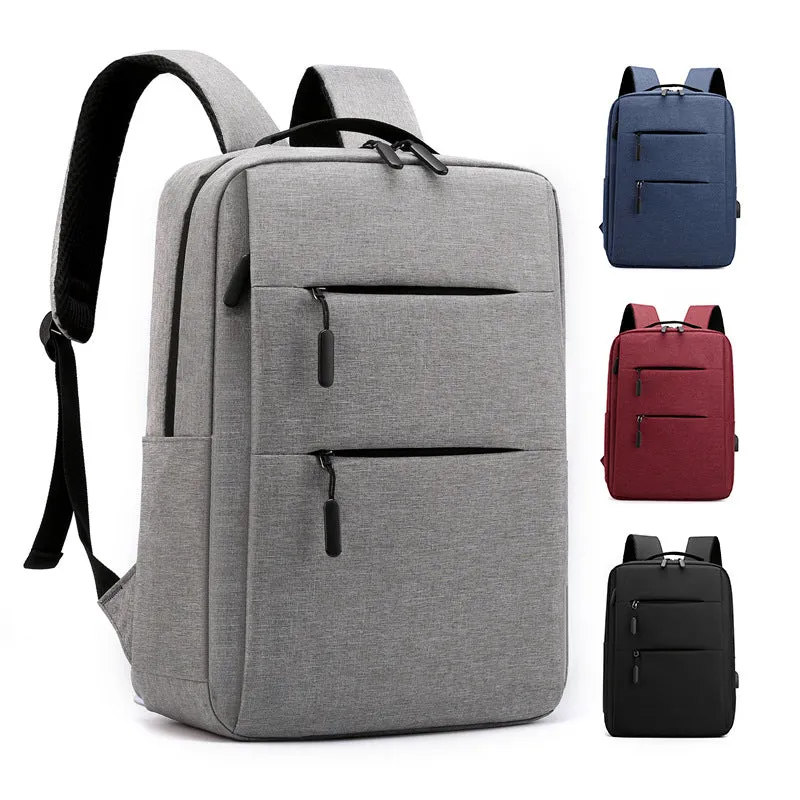 New Backpack Backpack Simple Notebook Business Computer Bag Campus Student Schoolbag Business Fashion Travel