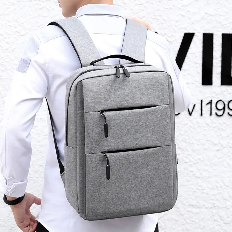 New Backpack Backpack Simple Notebook Business Computer Bag Campus Student Schoolbag Business Fashion Travel