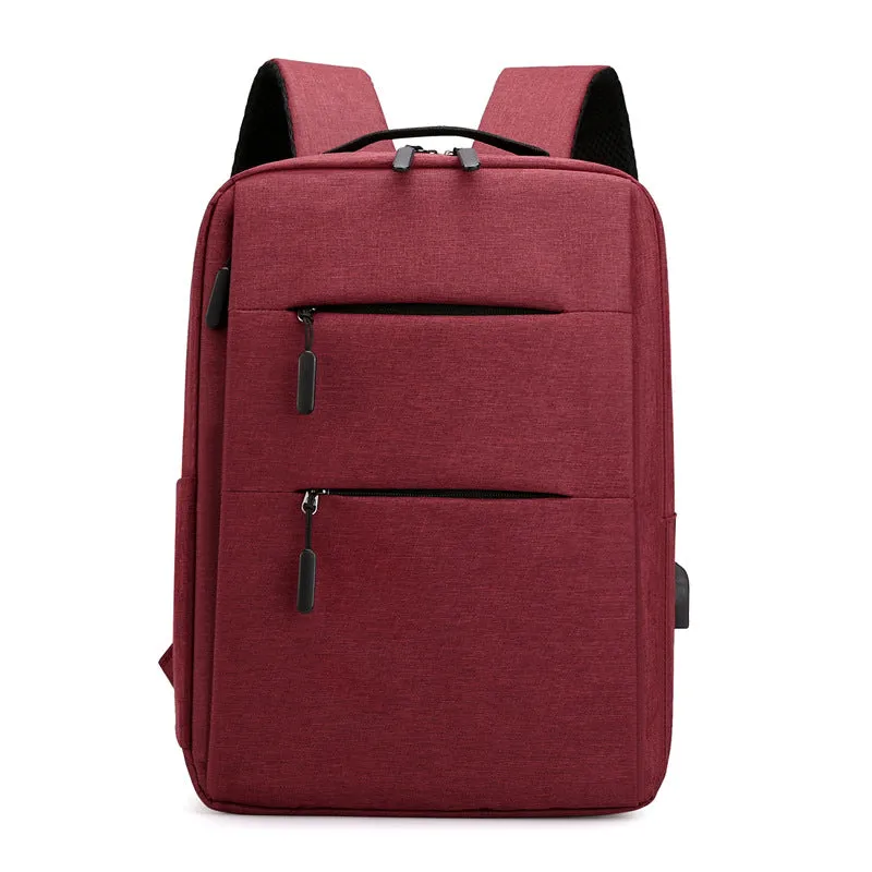 New Backpack Backpack Simple Notebook Business Computer Bag Campus Student Schoolbag Business Fashion Travel