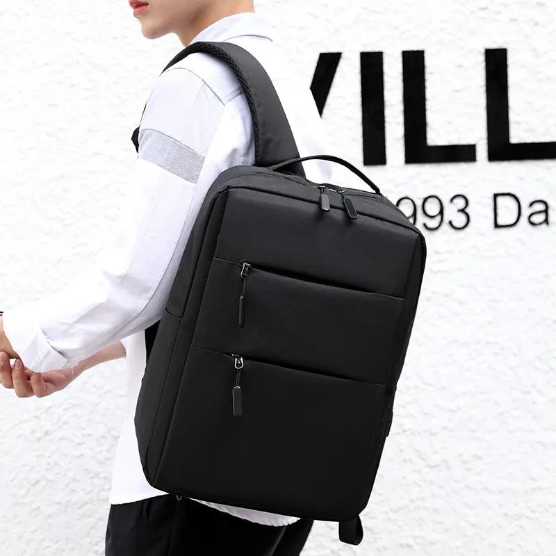 New Backpack Backpack Simple Notebook Business Computer Bag Campus Student Schoolbag Business Fashion Travel