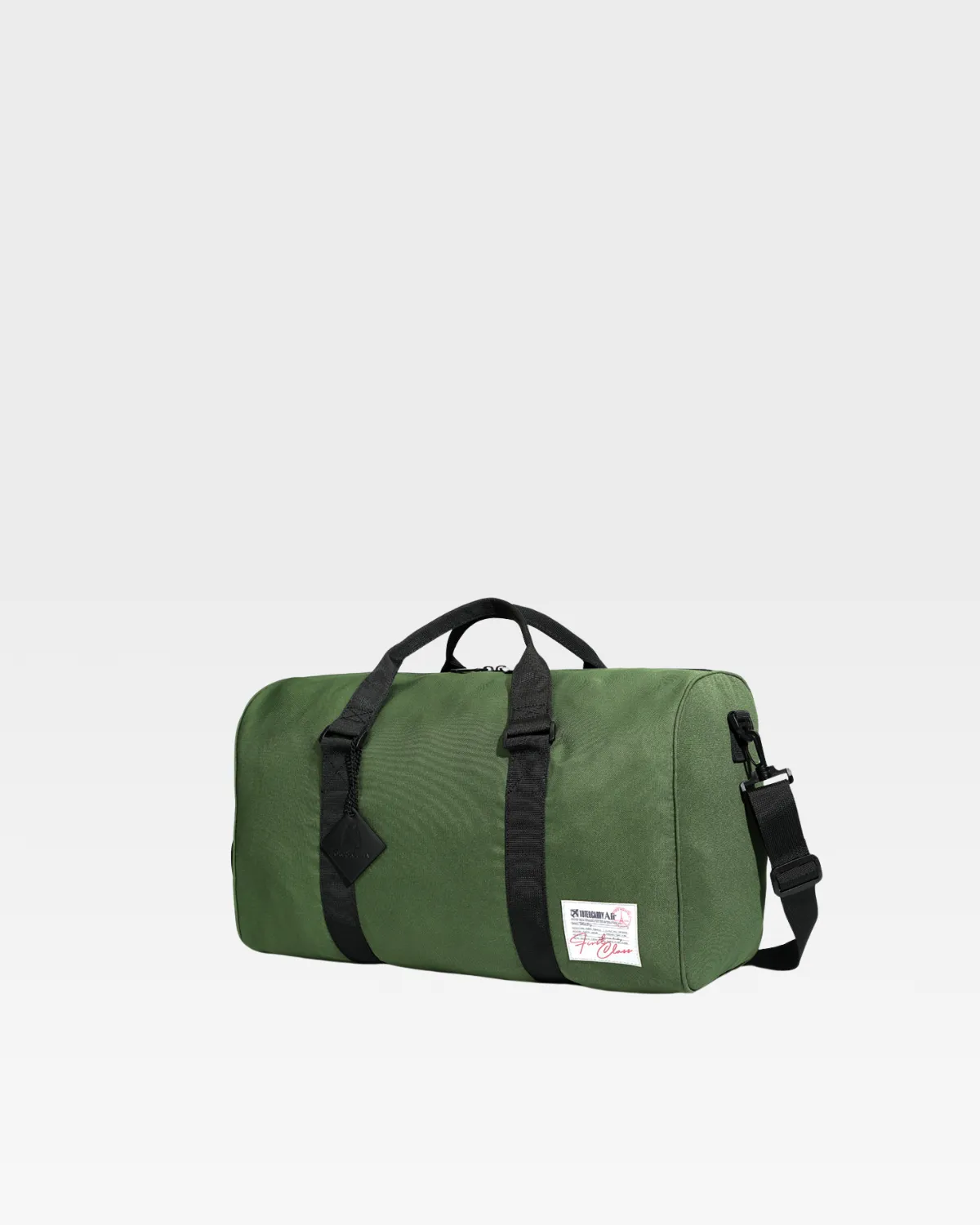 Nylon Travel Bag in Olive Green