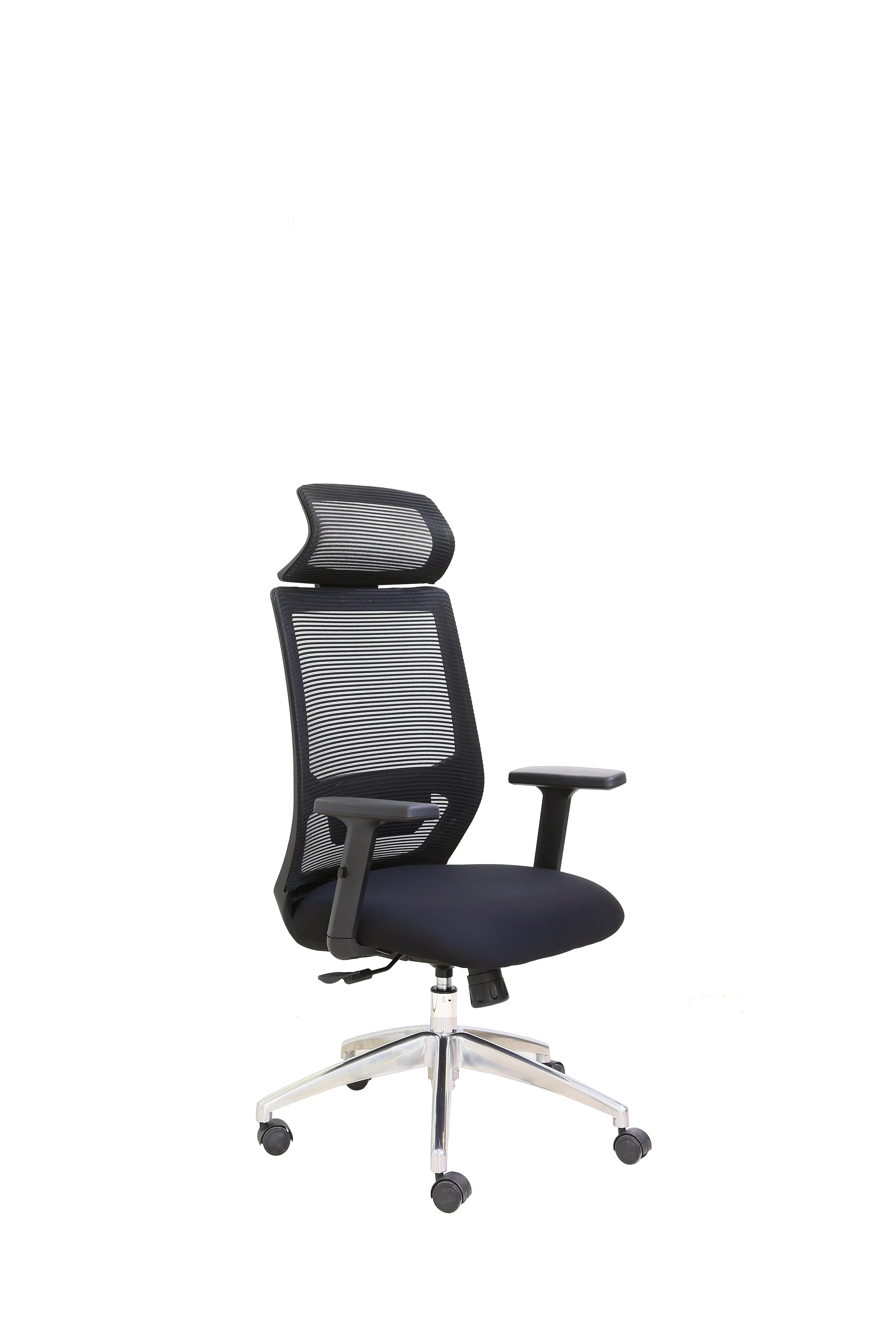 Office Desk Chair Ergonomic Computer Office Chair with Adjustable Headrest and Lumbar Support High Back Executive Swivel Chair Black - AFT9605H