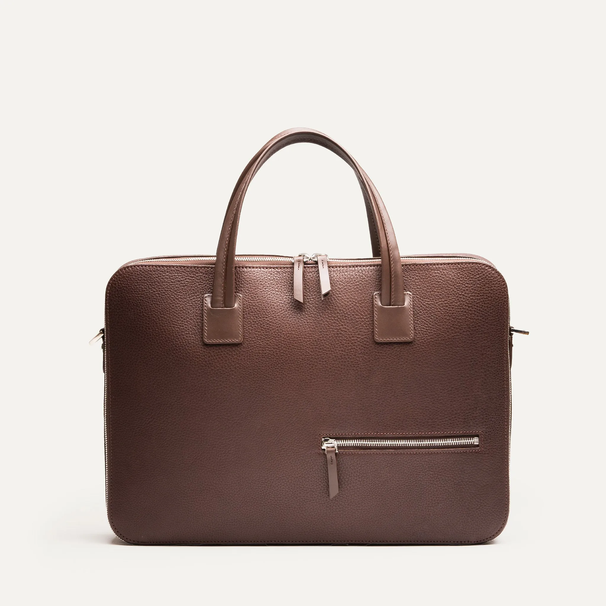 OSCAR | Cuir grainé marron