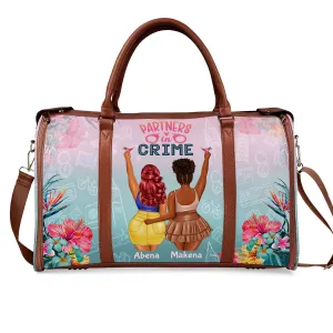 Partners In Crime - Personalized Leather Duffle Bag SBDFLM1215D