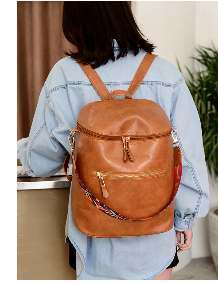 Paziye Retro Fashion Ladies Backpack Bucket Bag