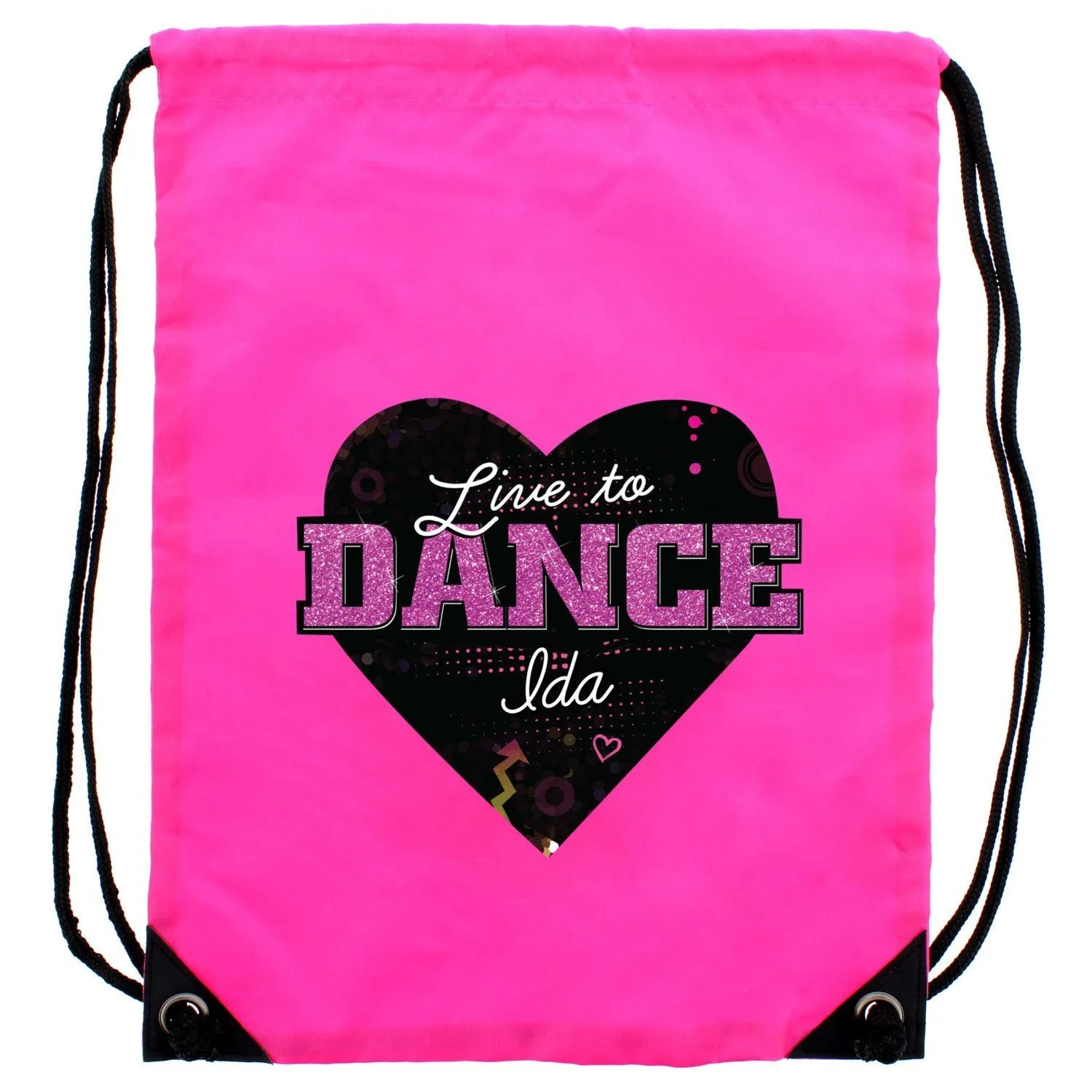 Personalised Live to Dance Pink Kit Bag