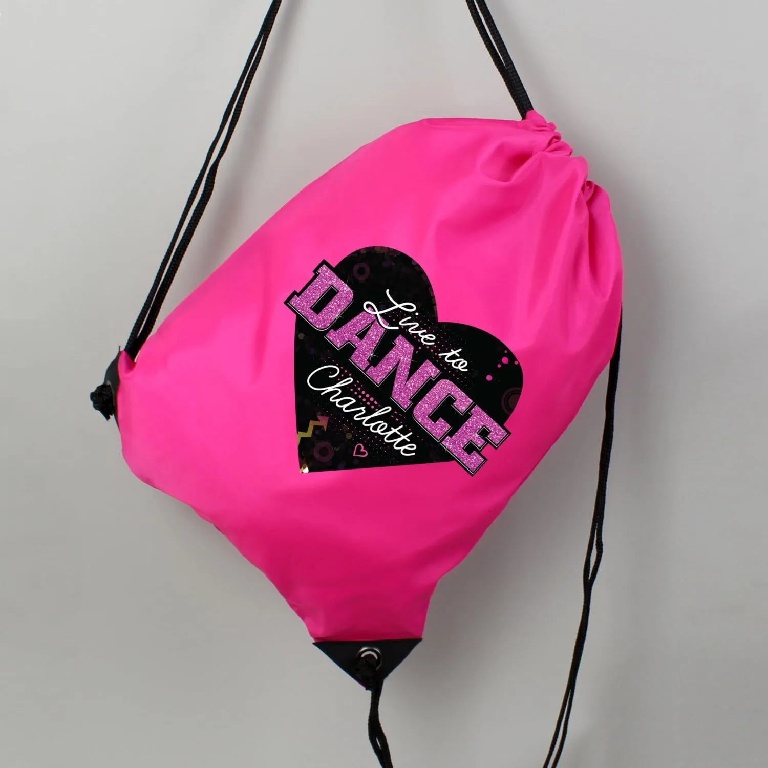 Personalised Live to Dance Pink Kit Bag