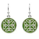 PlatinumWare Four Knot Celtic Earrings