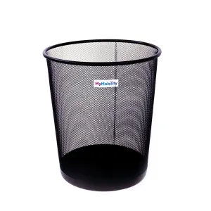 Portable Mesh Round Open Top Trash Can