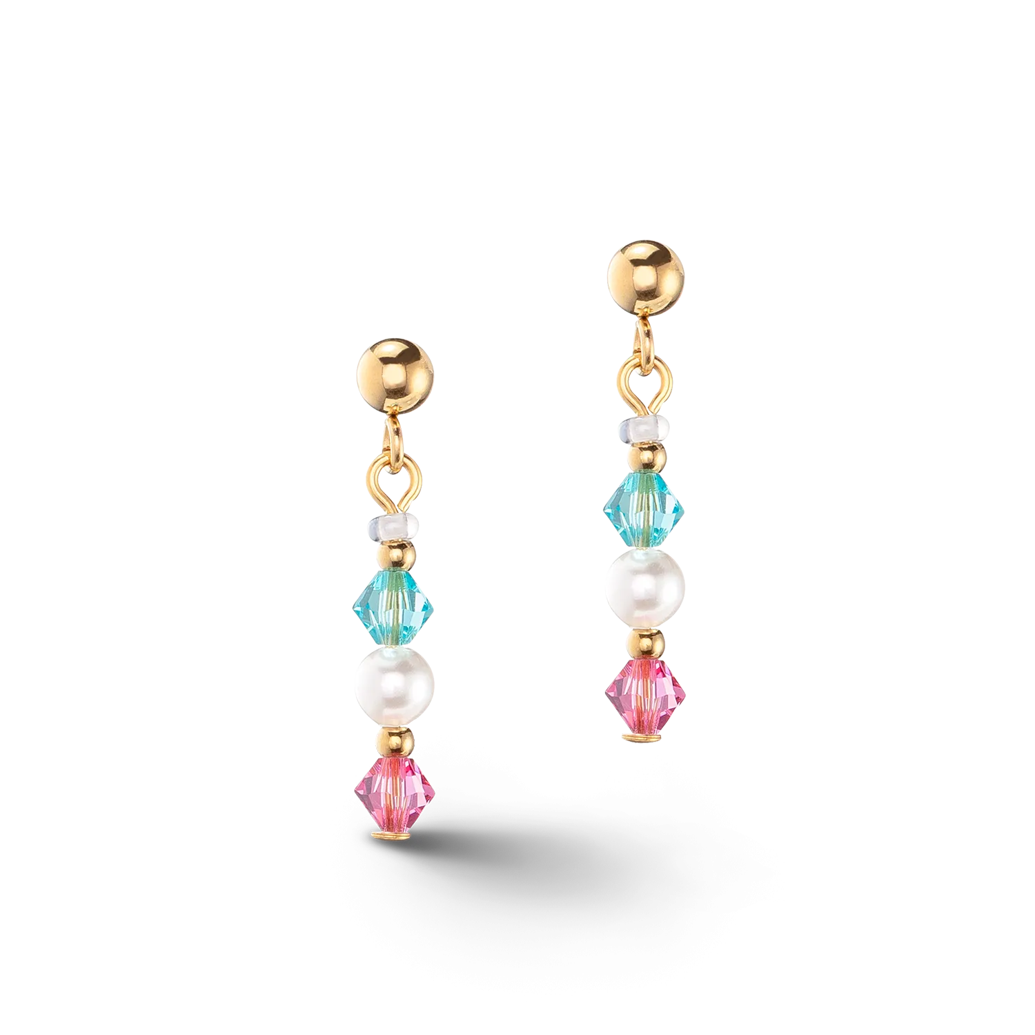 Princess Pearls earrings gold multicolour