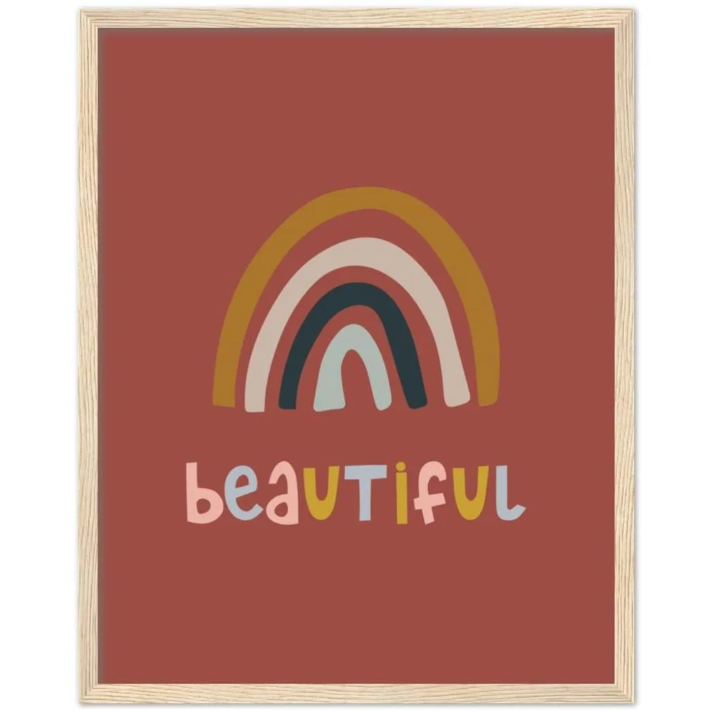 Rainbows Are Beautiful Framed Art Print