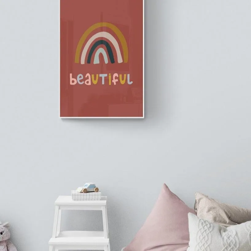 Rainbows Are Beautiful Framed Art Print