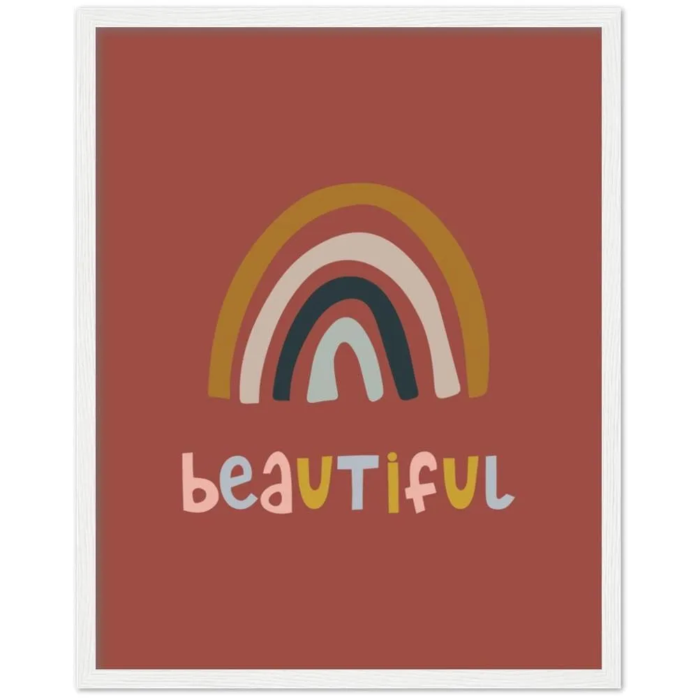 Rainbows Are Beautiful Framed Art Print