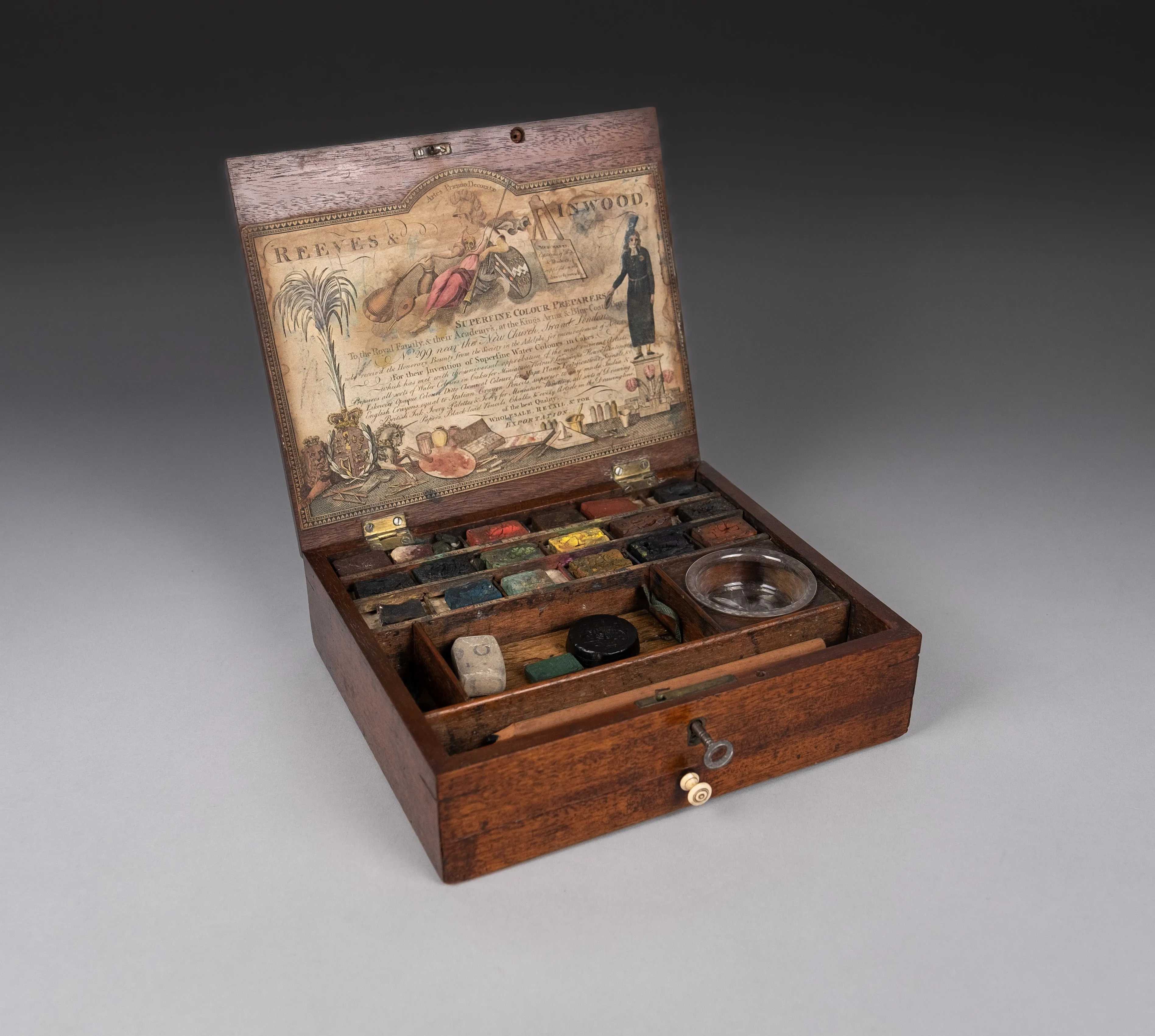 Rare 18th Century Reeves & Inwood Watercolour Paint Box, c.1785