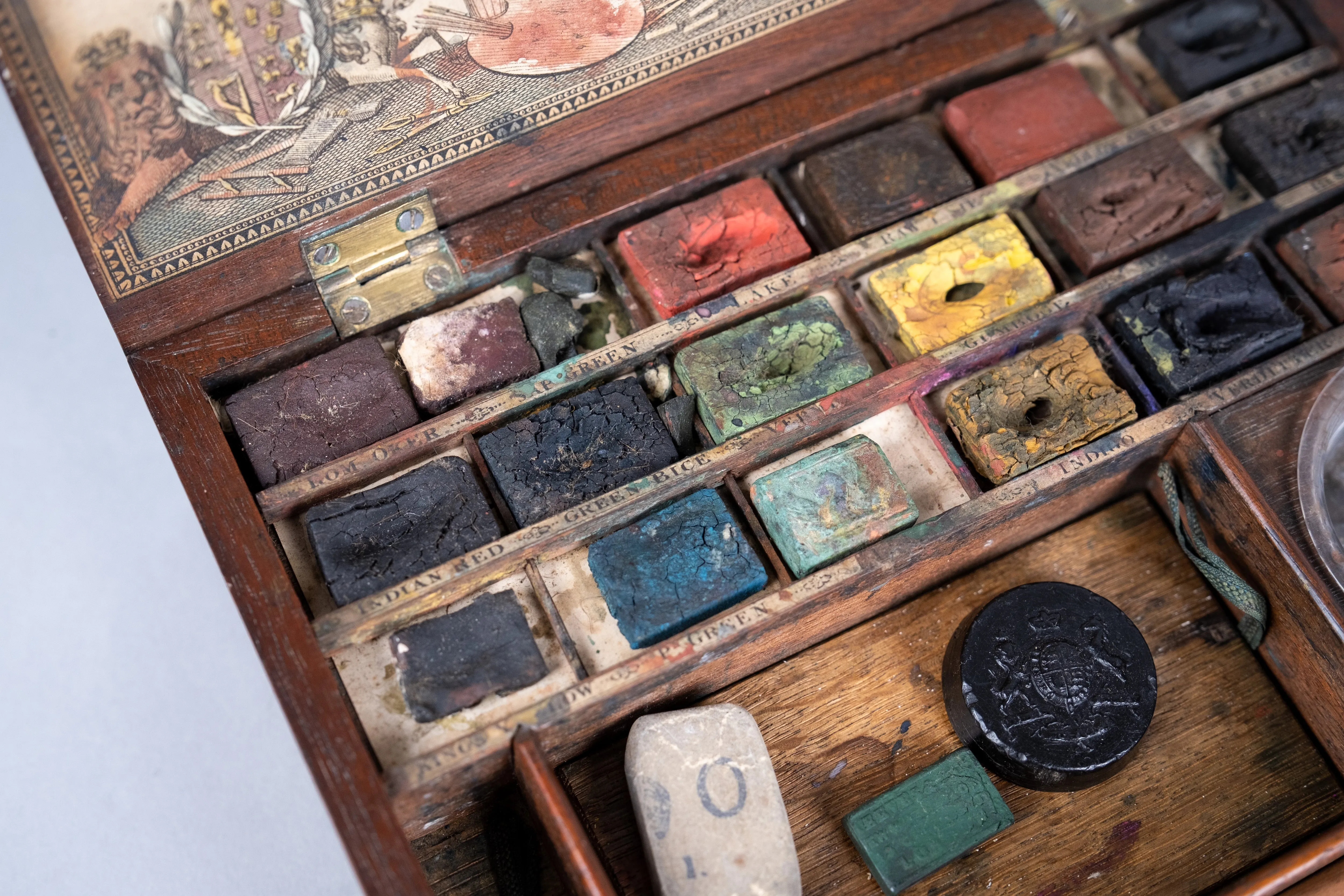 Rare 18th Century Reeves & Inwood Watercolour Paint Box, c.1785