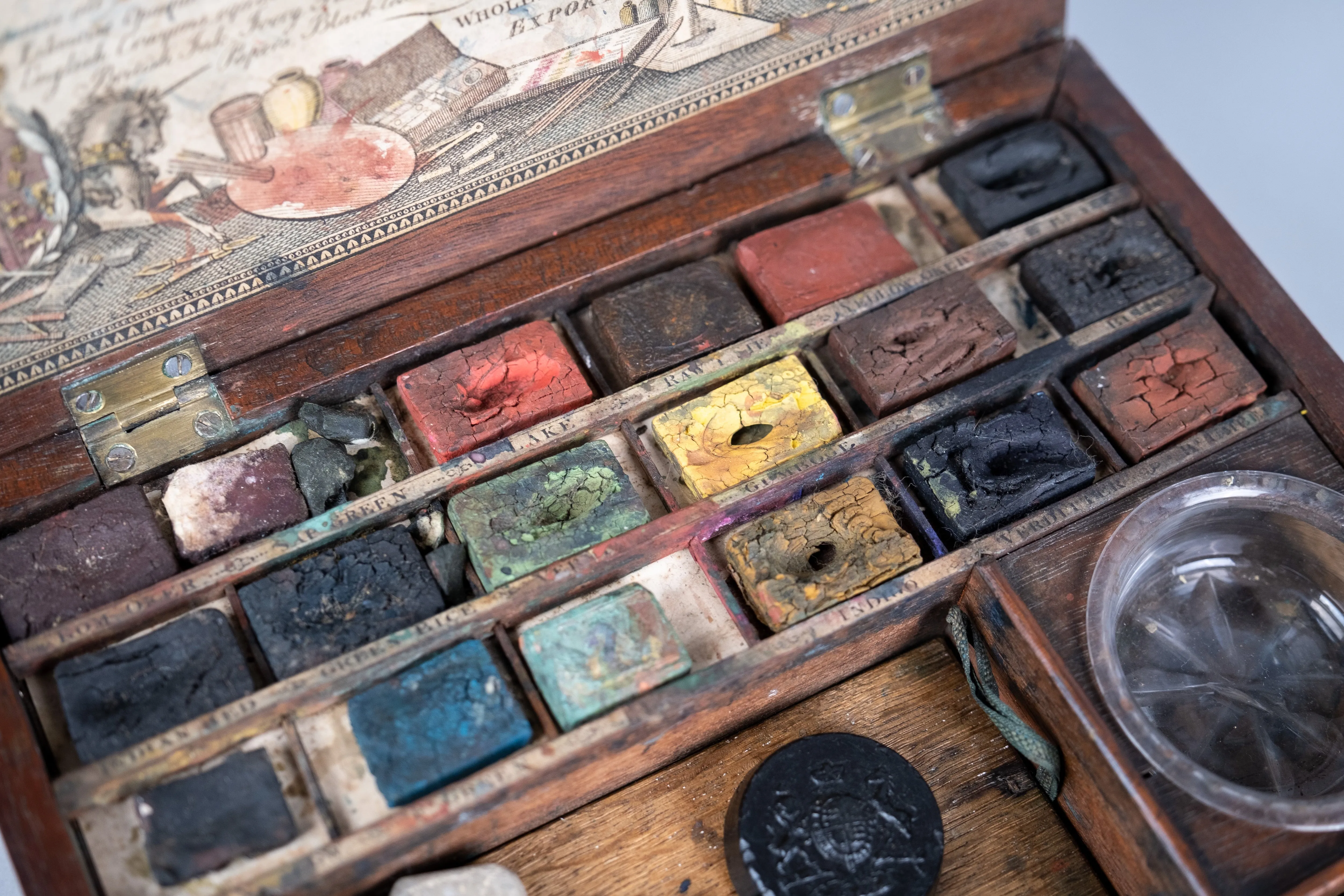 Rare 18th Century Reeves & Inwood Watercolour Paint Box, c.1785