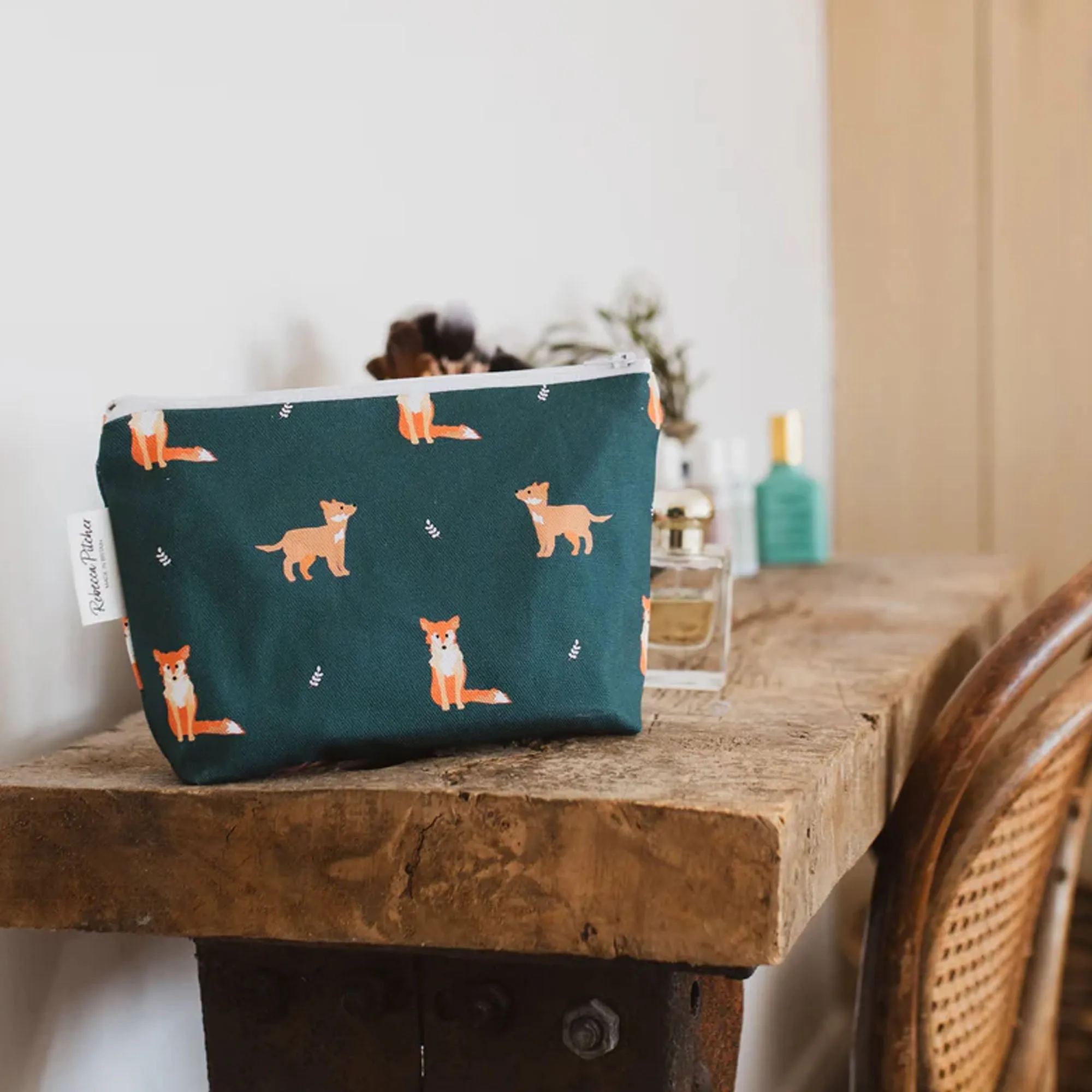 Rebecca Pitcher Make Up Bag Fox