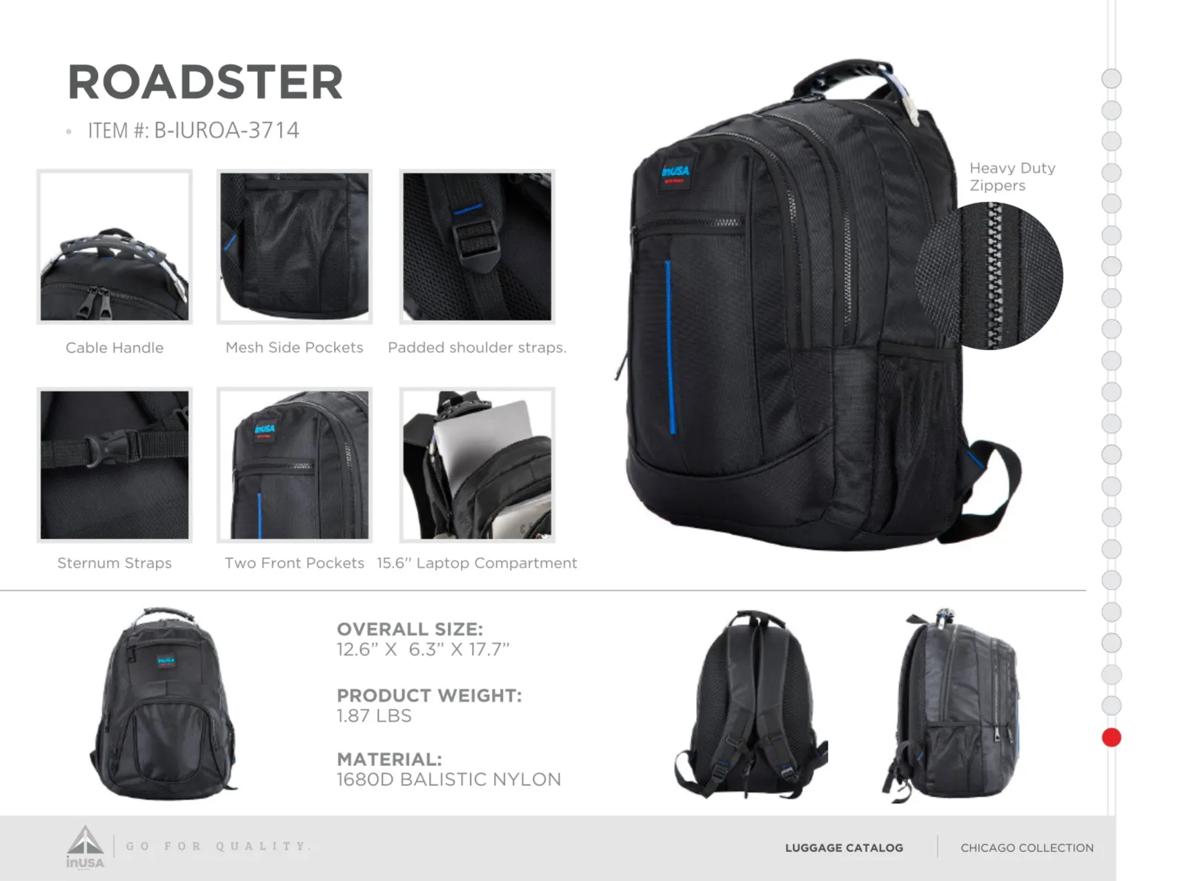 ROADSTER Executive 15.6'' Laptop Backpack