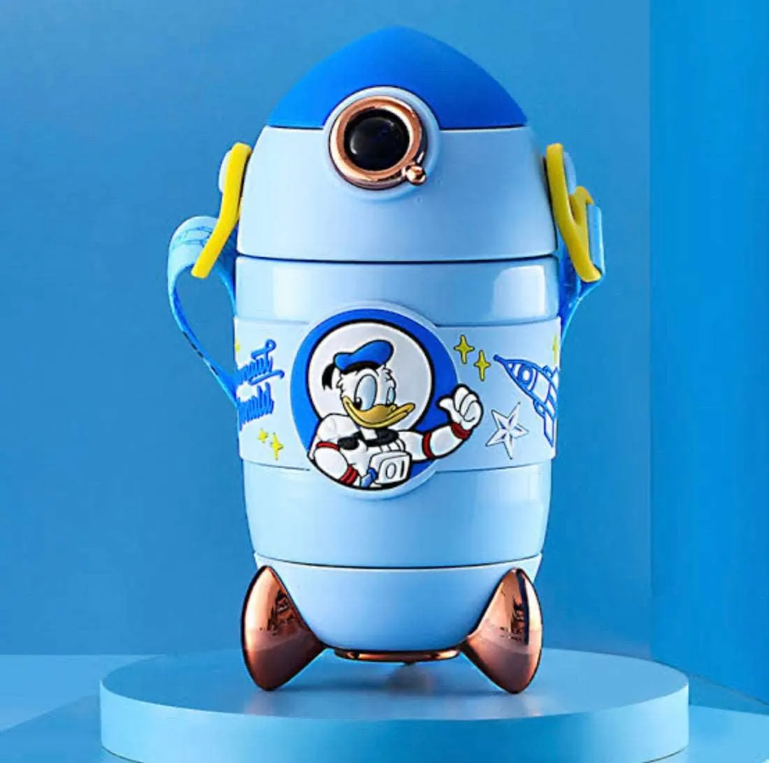 Rocket Shaped Disney Steel Sippers - 300ml