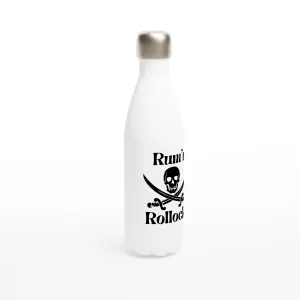 Rum'n Rollocks Range White 17oz Stainless Steel Water Bottle