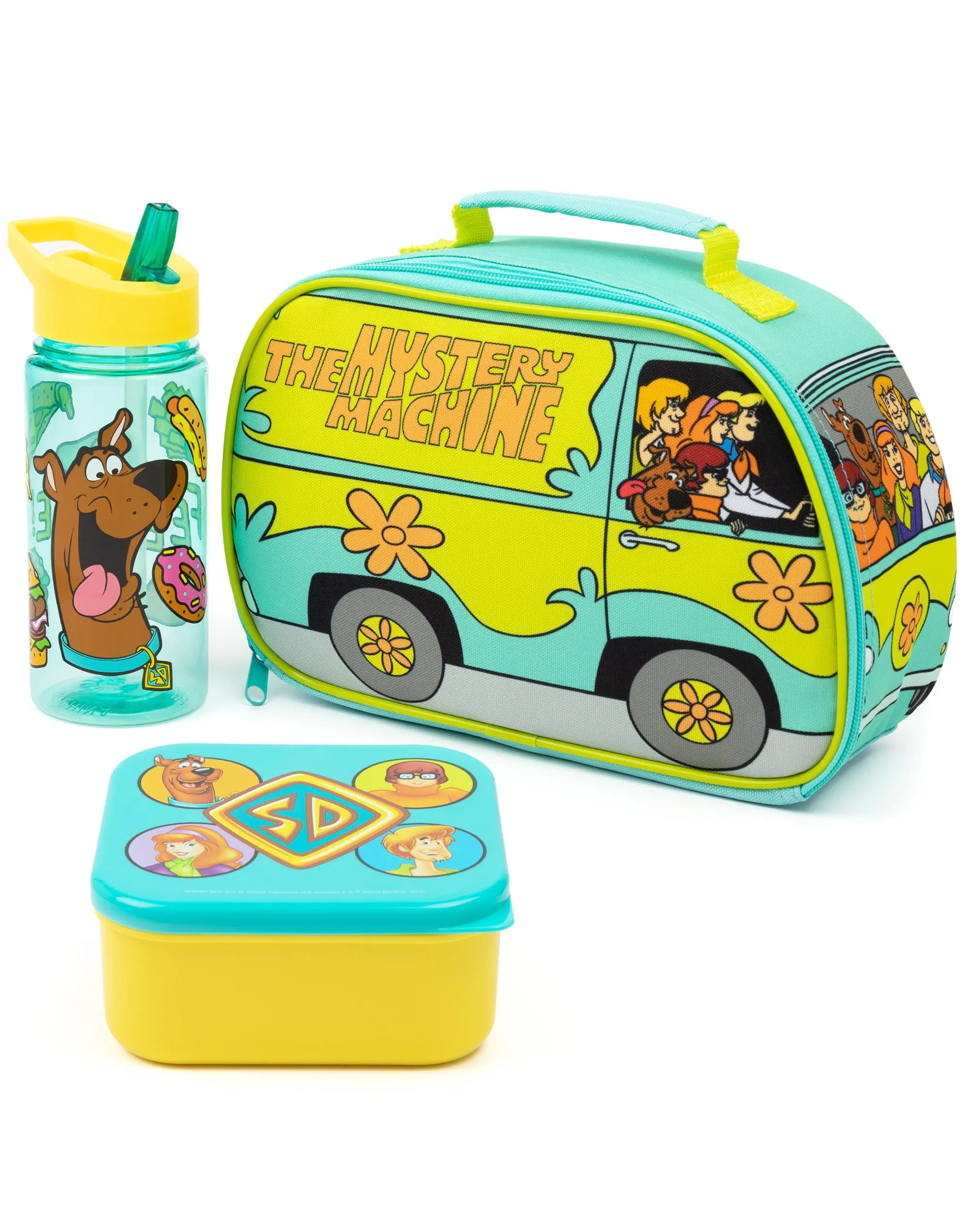 Scooby Doo Unisex Kids Blue Lunch Bag and Bottle Set