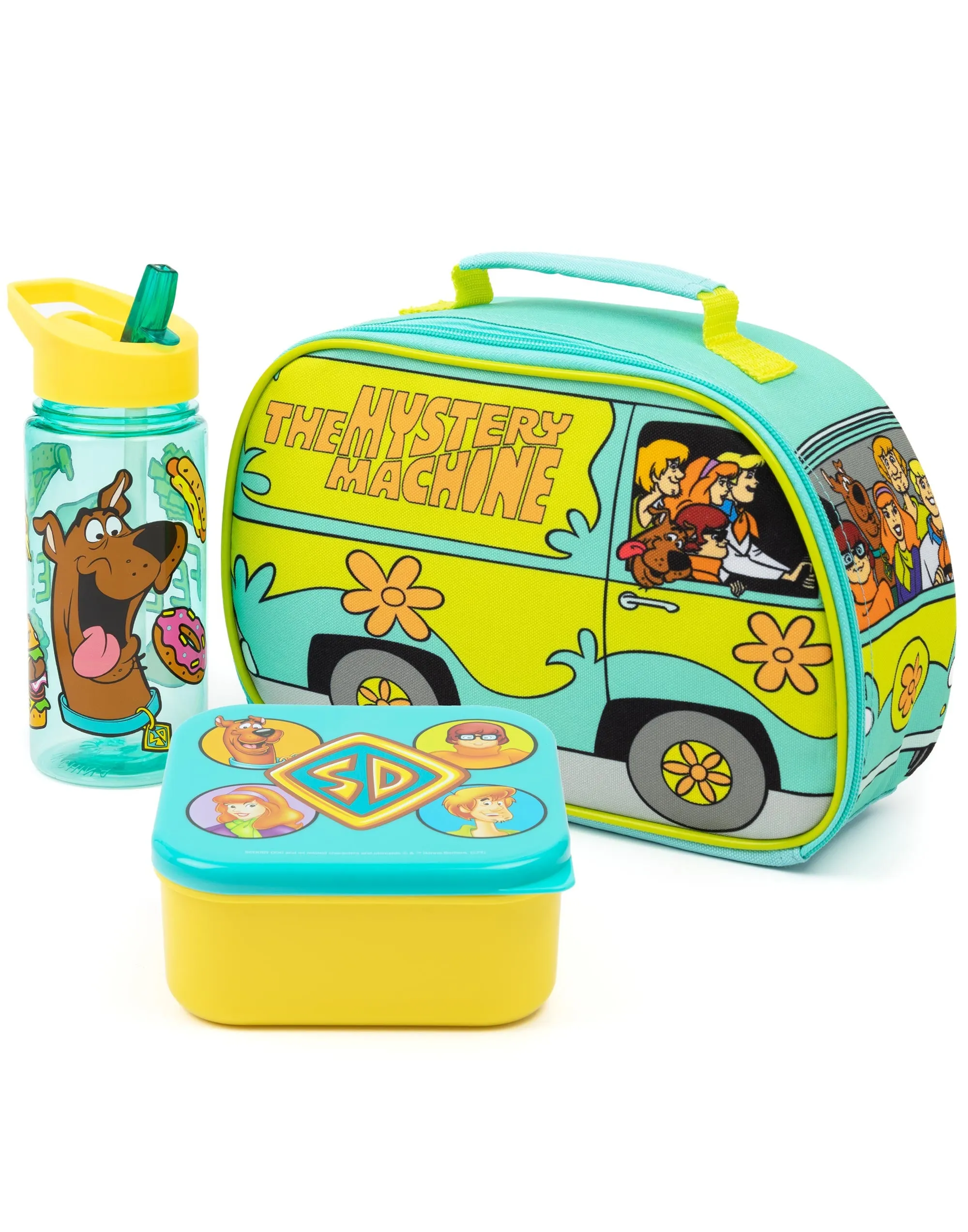 Scooby Doo Unisex Kids Blue Lunch Bag and Bottle Set