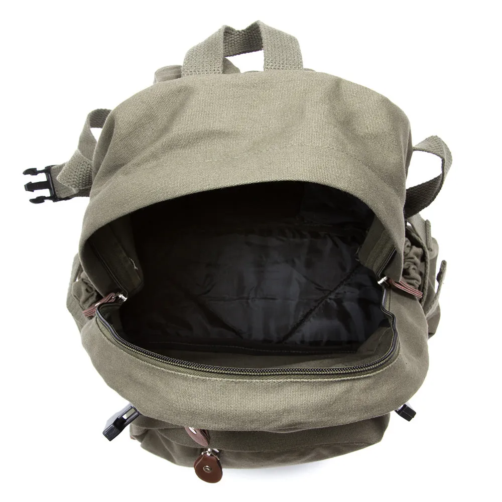 Scribble Skull Heavyweight Canvas Backpack Bag