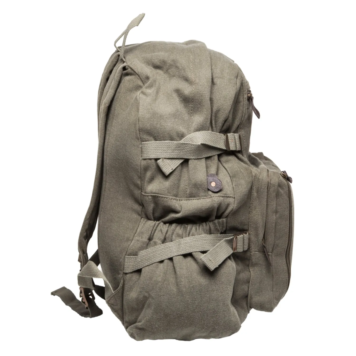 Scribble Skull Heavyweight Canvas Backpack Bag