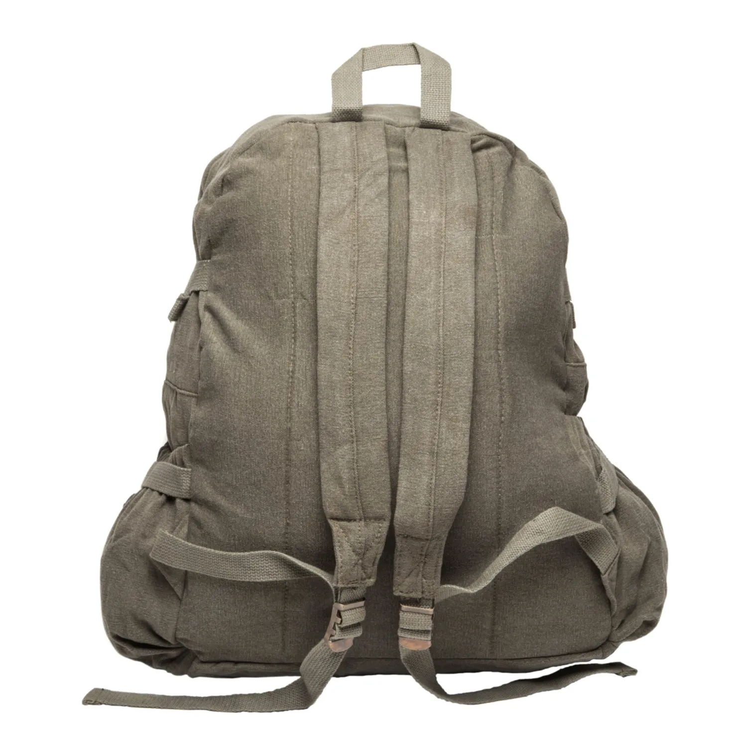 Scribble Skull Heavyweight Canvas Backpack Bag