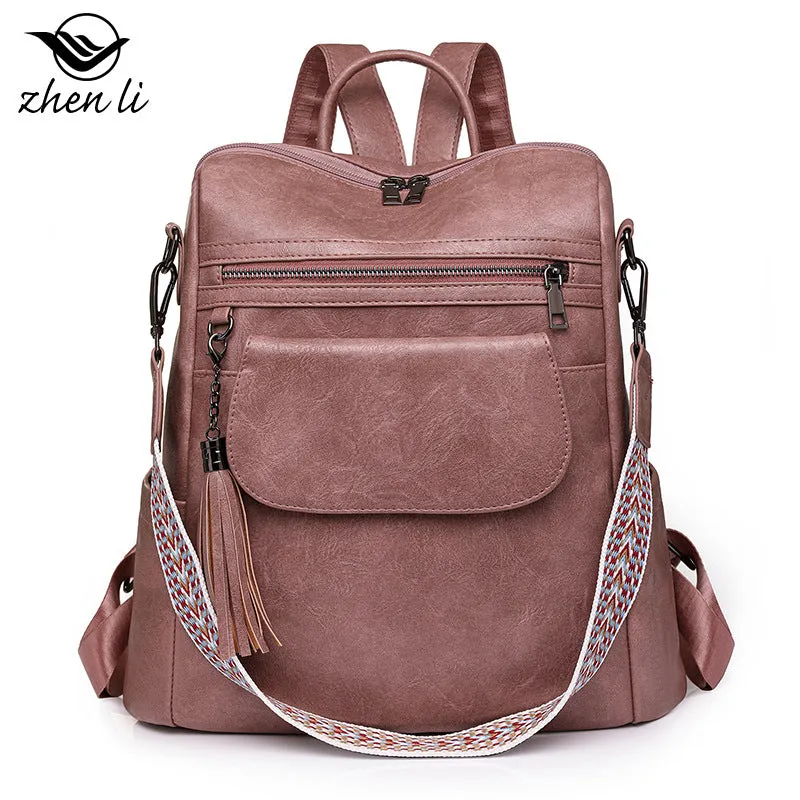 SHOULDER BAG FOR WOMEN, LARGE CAPACITY RETRO DUAL-PURPOSE SINGLE SHOULDER CROSSBODY BAG, CASUAL WOMEN'S BACKPACK