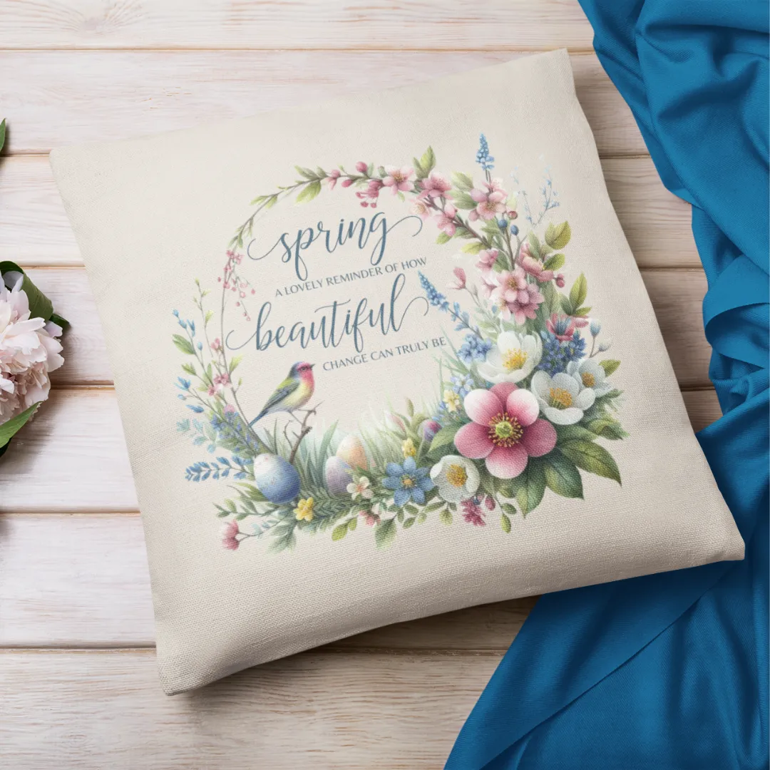 Spring Beautiful Pillow Cover