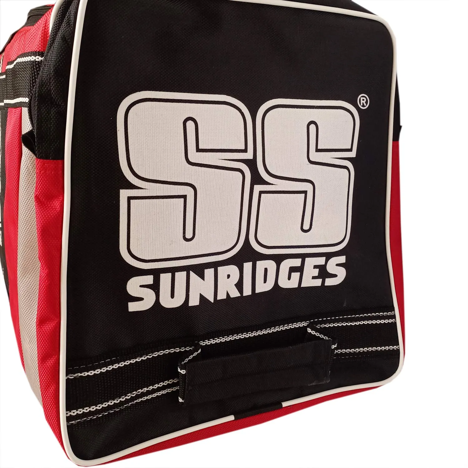 SS Elite Pro Cricket Kit Bag With Wheels - Black/Red