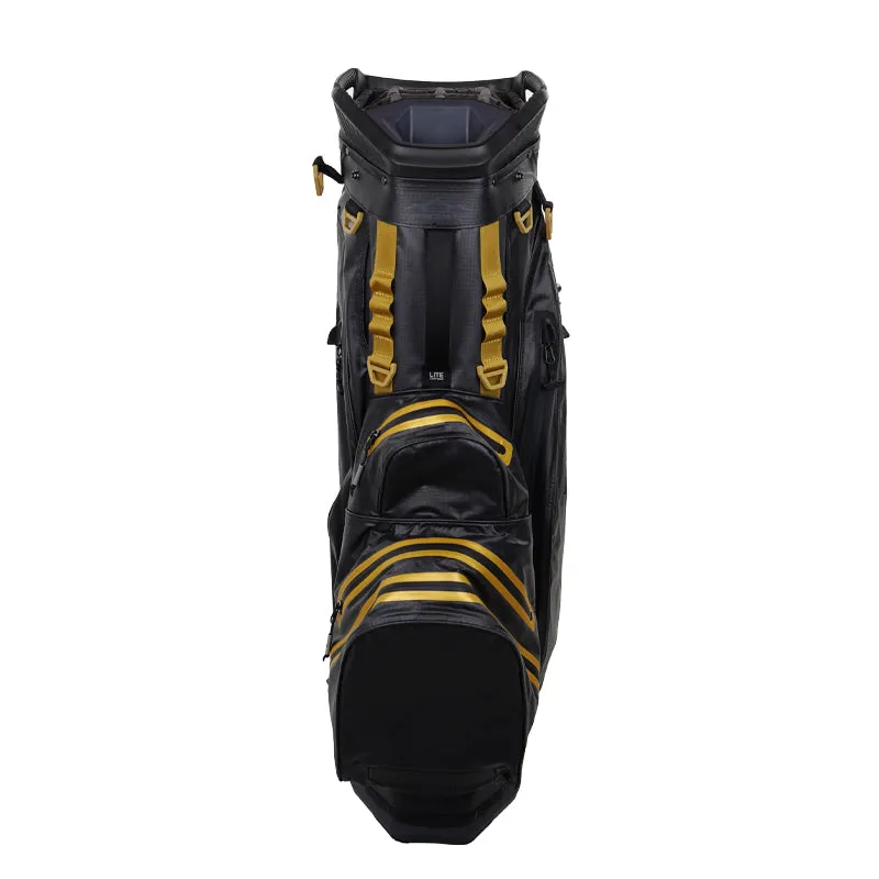 SUN MOUNTAIN 9" H2NO Lite Cart Bag (Steel/Black/Gold)