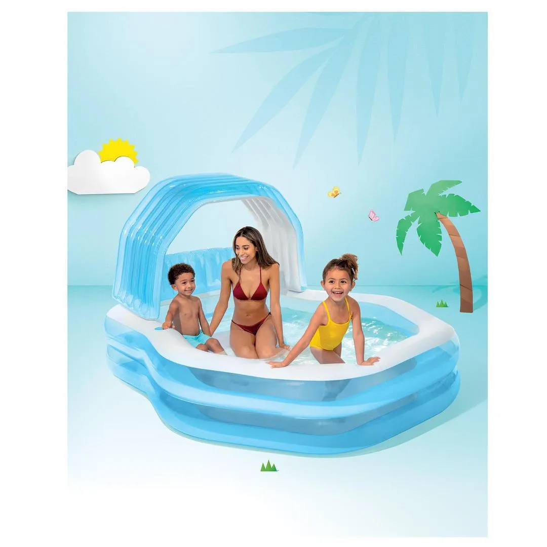 Swim Center Inflatable Family Sunshade Pool 2.29 x1.91 x 1.35mt.