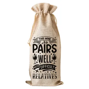 This Wine Pairs Well With Difficult Relatives - Wine Bag