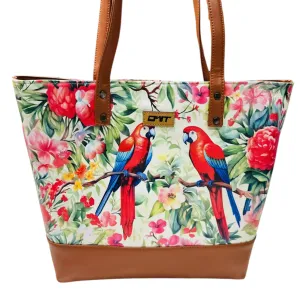 TOTE PARROT PRINT