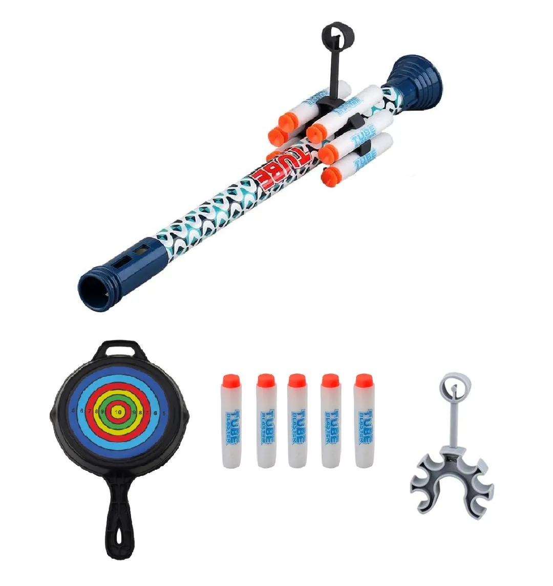 Tube Blaster Blow Dart Shooter Set - Ages 6  - 1PC Assorted Color