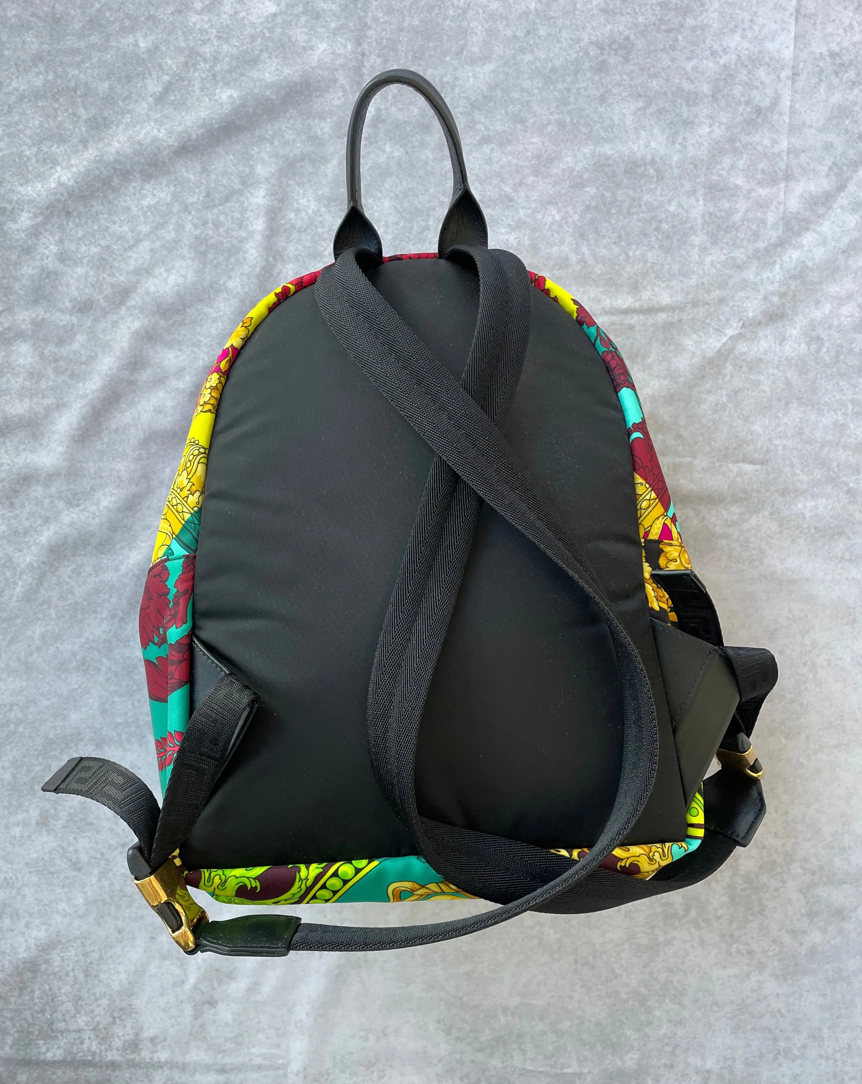 VERSACE | MEDUSA NYLON ZIP BACKPACK | MULTI PRINT