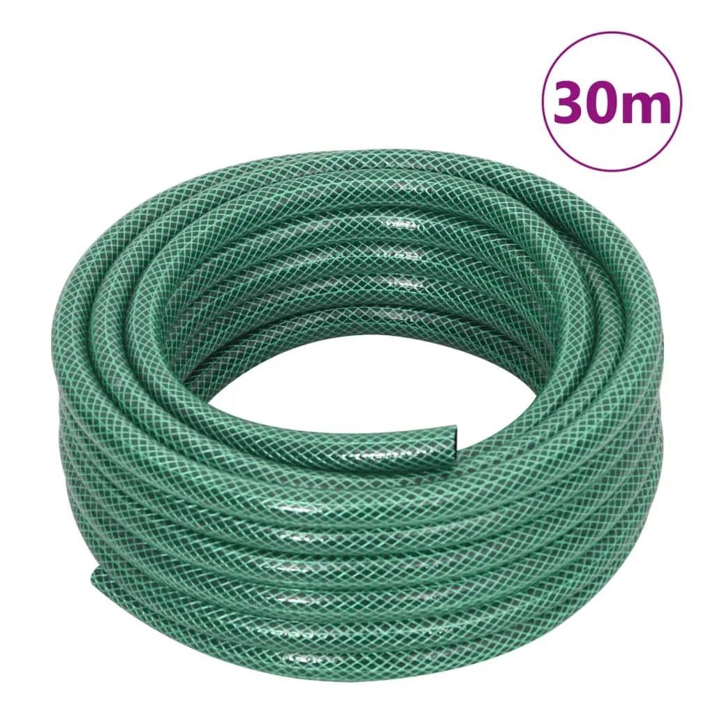 vidaXL Garden Hose Green 0.5" 30m PVC - Durable, Flexible & Weather-Resistant Hose for Efficient Irrigation