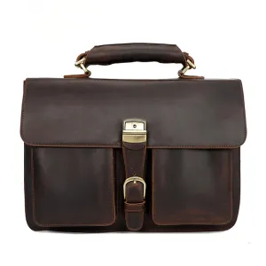 Vintage Leather Protable Briefcase B-8091