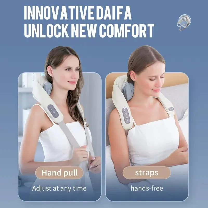 Wireless Neck & Back Massager With Heat